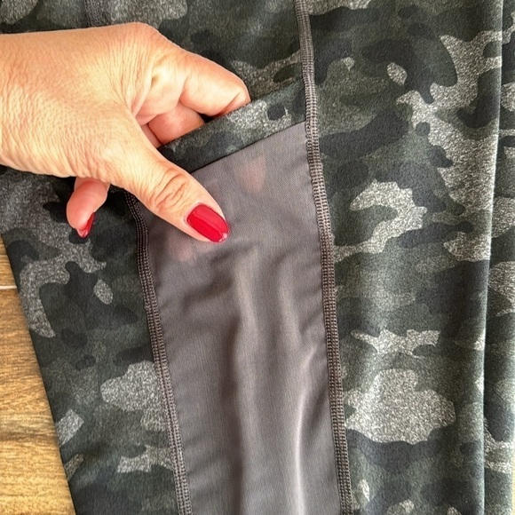 Fabletics On-The-Go PowerHold® High-Waisted Capri in Charcoal Camo, S - Picture 10 of 15
